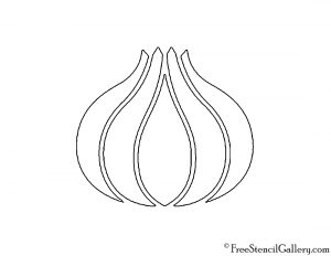 Onion Stencil | Free Stencil Gallery