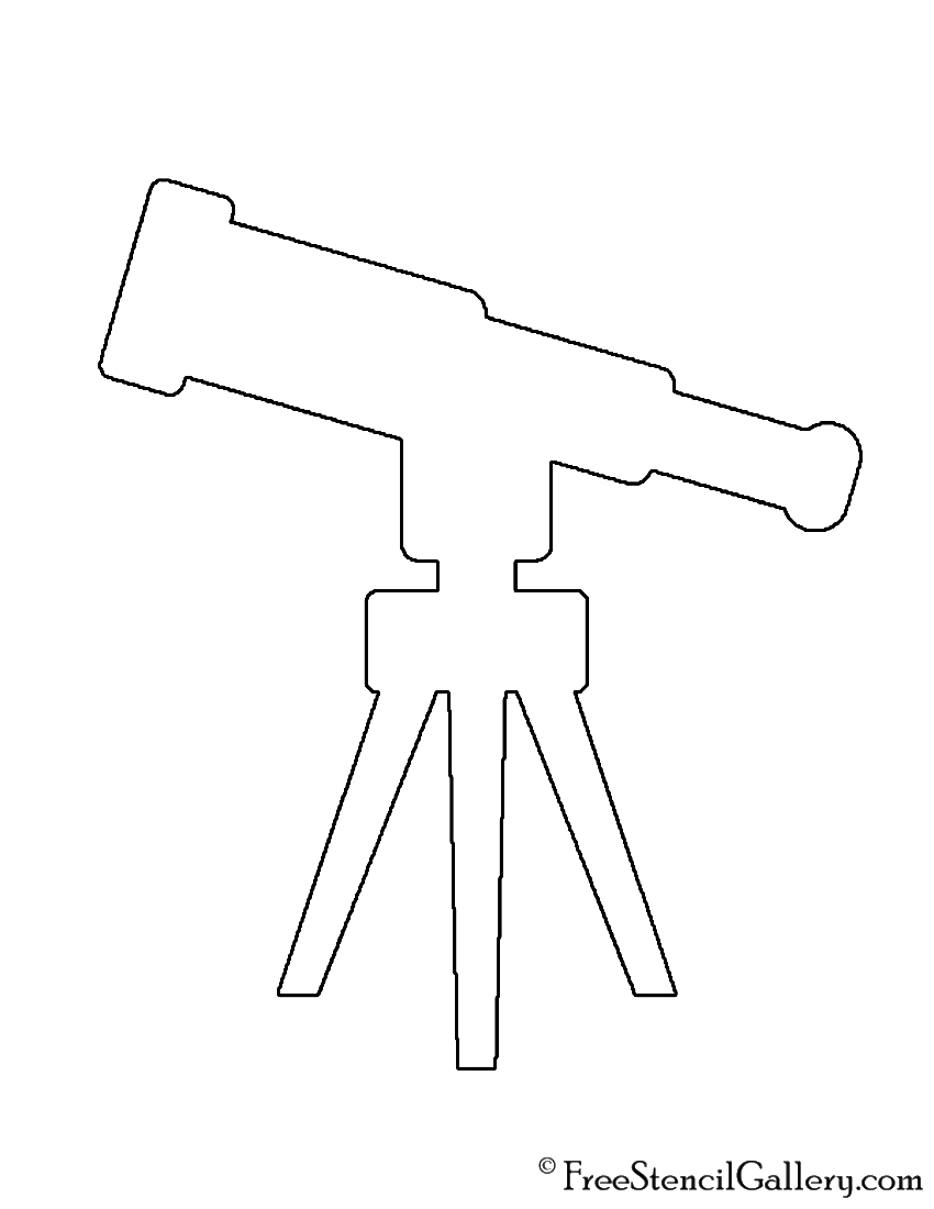 Telescope 01 Stencil