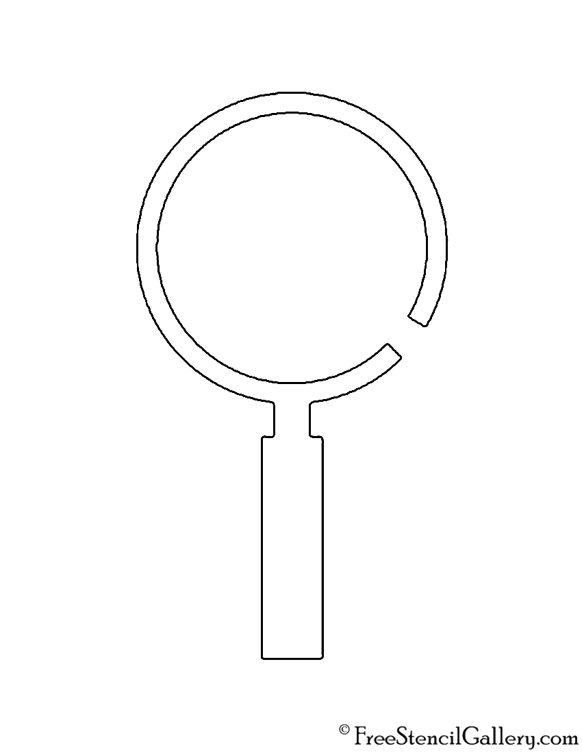 Magnifying Glass Stencil