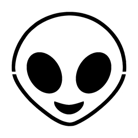 Emoji – Alien Stencil