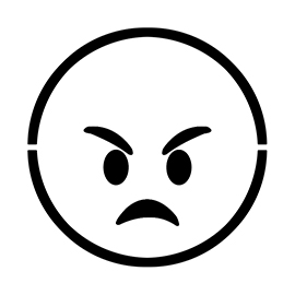 Emoji – Angry Stencil