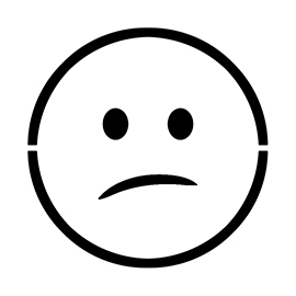Emoji – Confused Stencil