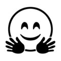 Emoji - Hug Stencil