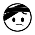 Emoji - Injured Head Stencil