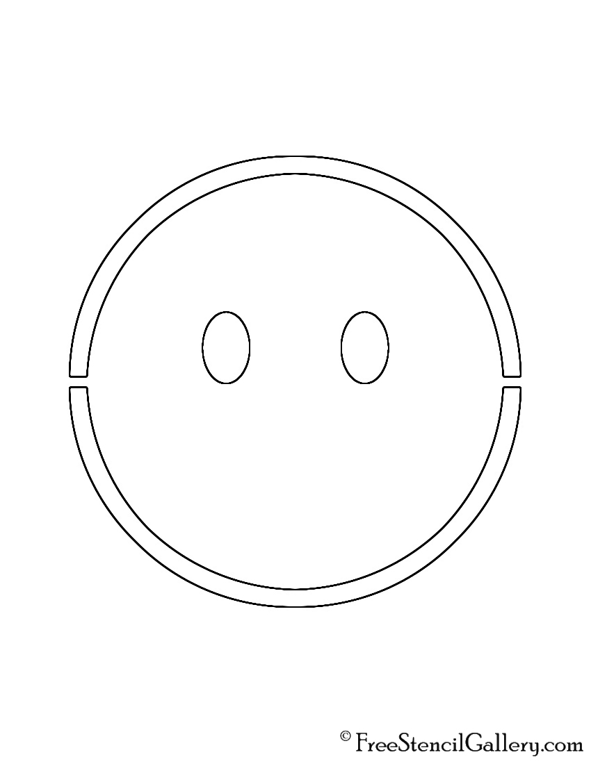 Emoji - No Mouth Stencil