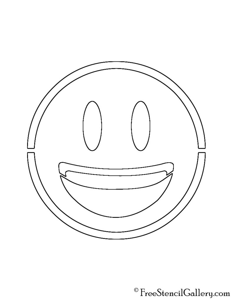 Emoji Faces Stencils