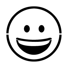Emoji - Smiling Stencil
