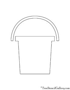 Bucket Stencil | Free Stencil Gallery