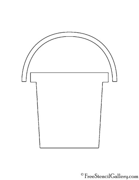 Bucket Stencil | Free Stencil Gallery