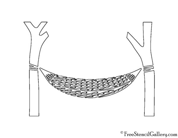 Hammock Stencil | Free Stencil Gallery