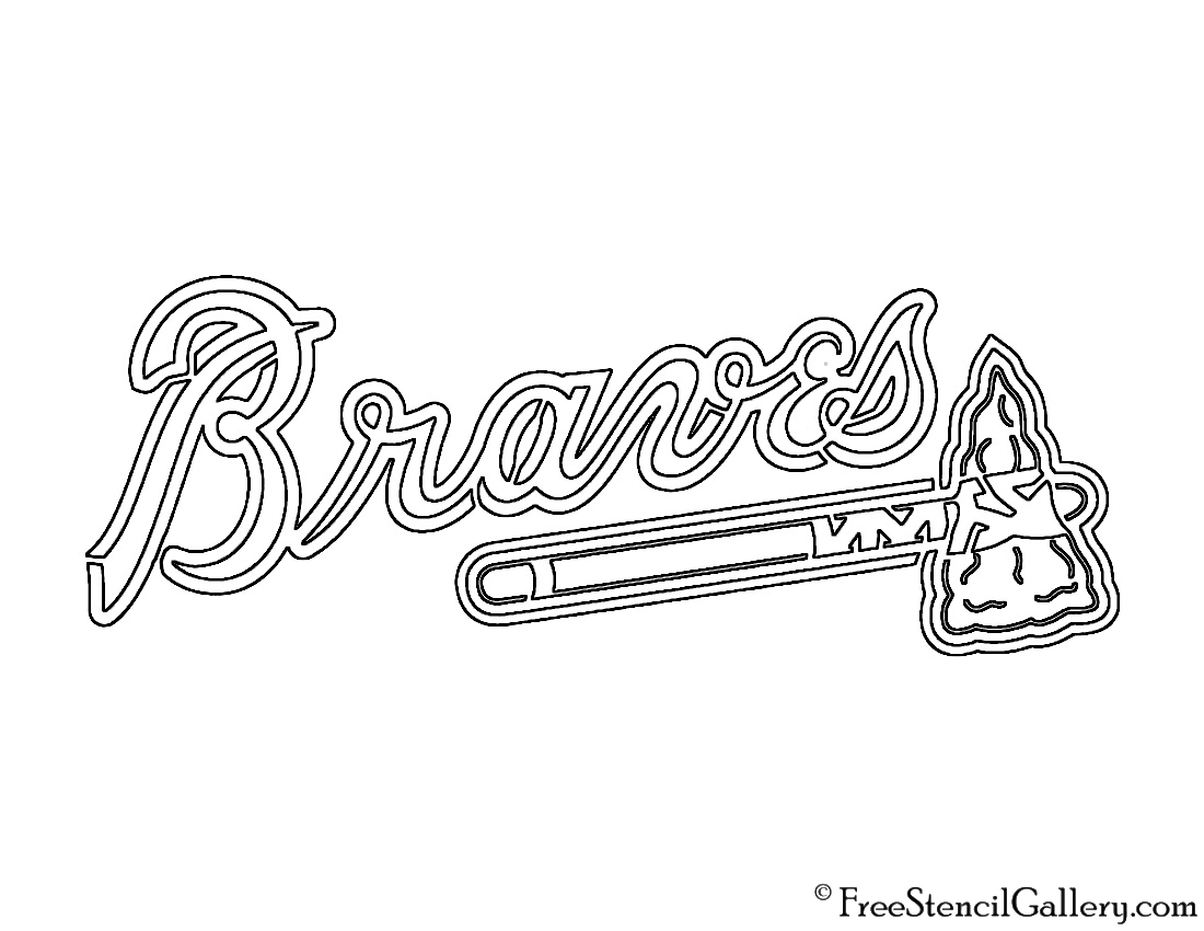 MLB - Atlanta Braves Logo Stencil