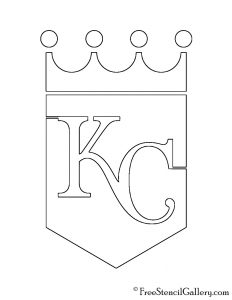 MLB - Kansas City Royals Logo Stencil | Free Stencil Gallery