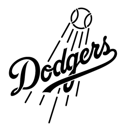 MLB - Los Angeles Dodgers Logo Stencil