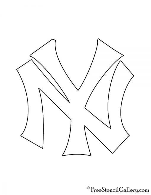 MLB - New York Yankees Logo Stencil | Free Stencil Gallery