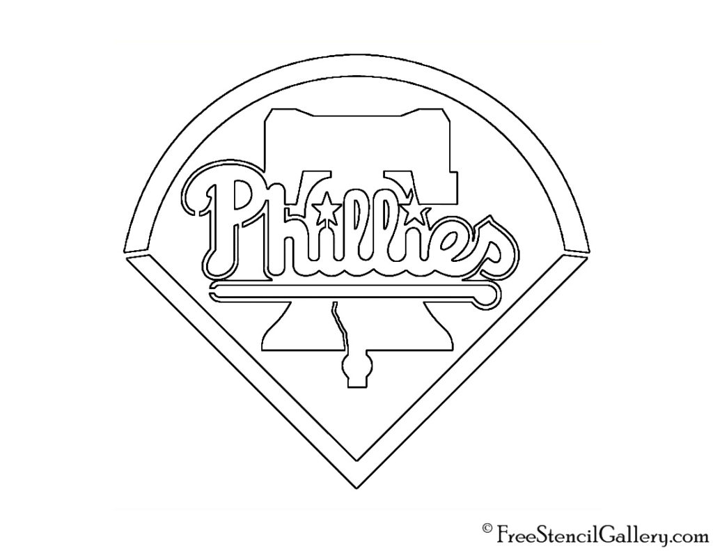 MLB Philadelphia Phillies Logo Stencil Free Stencil Gallery