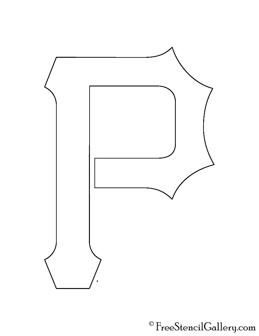 MLB - Pittsburgh Pirates Logo Stencil