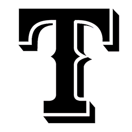 MLB – Texas Rangers Logo Stencil