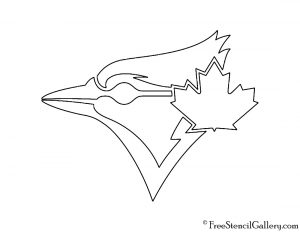 MLB - Toronto Blue Jays Logo Stencil | Free Stencil Gallery