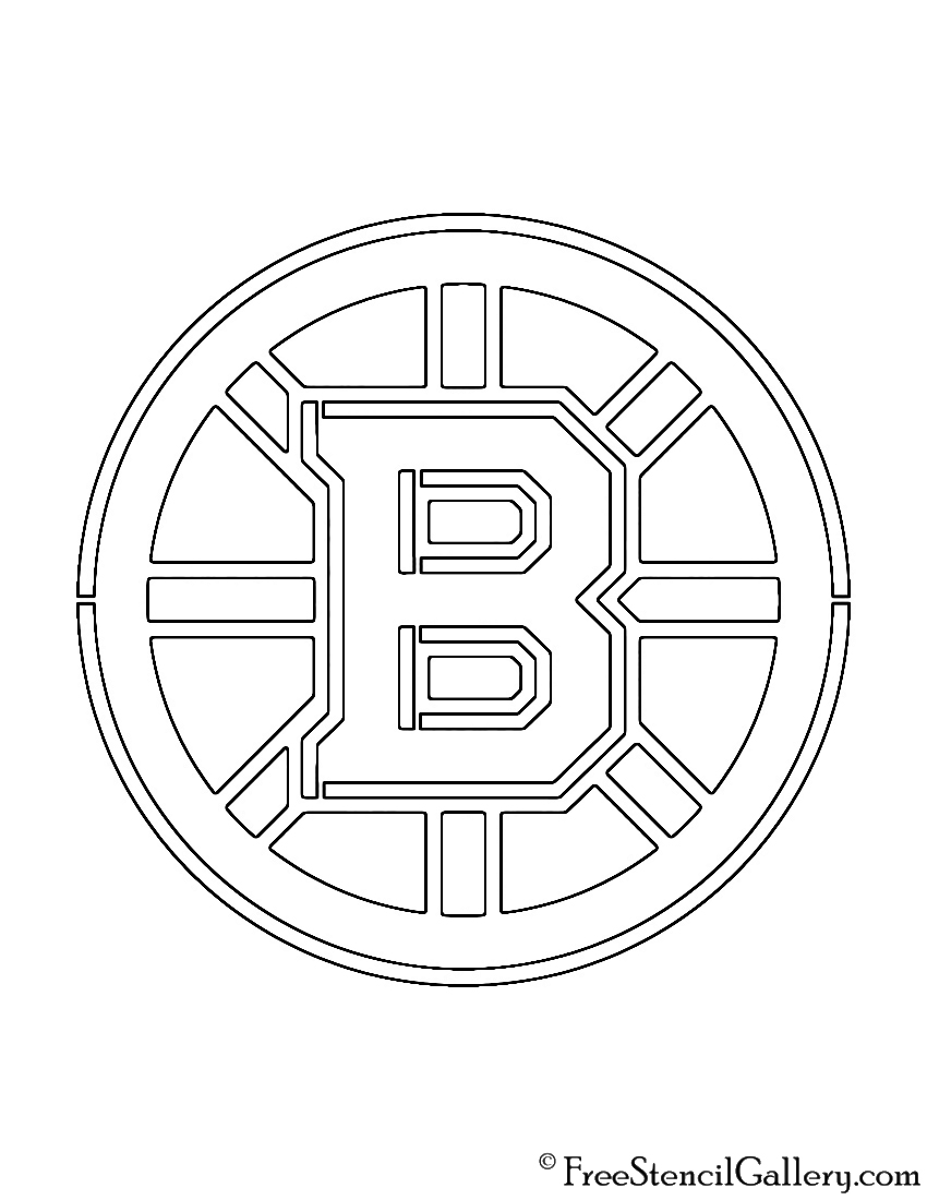 NHL - Boston Bruins Logo Stencil
