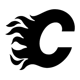Calgary Flames Logo Coloring Page for Kids - Free NHL Printable