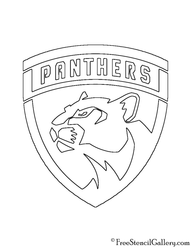 NHL - Florida Panthers Logo Stencil | Free Stencil Gallery