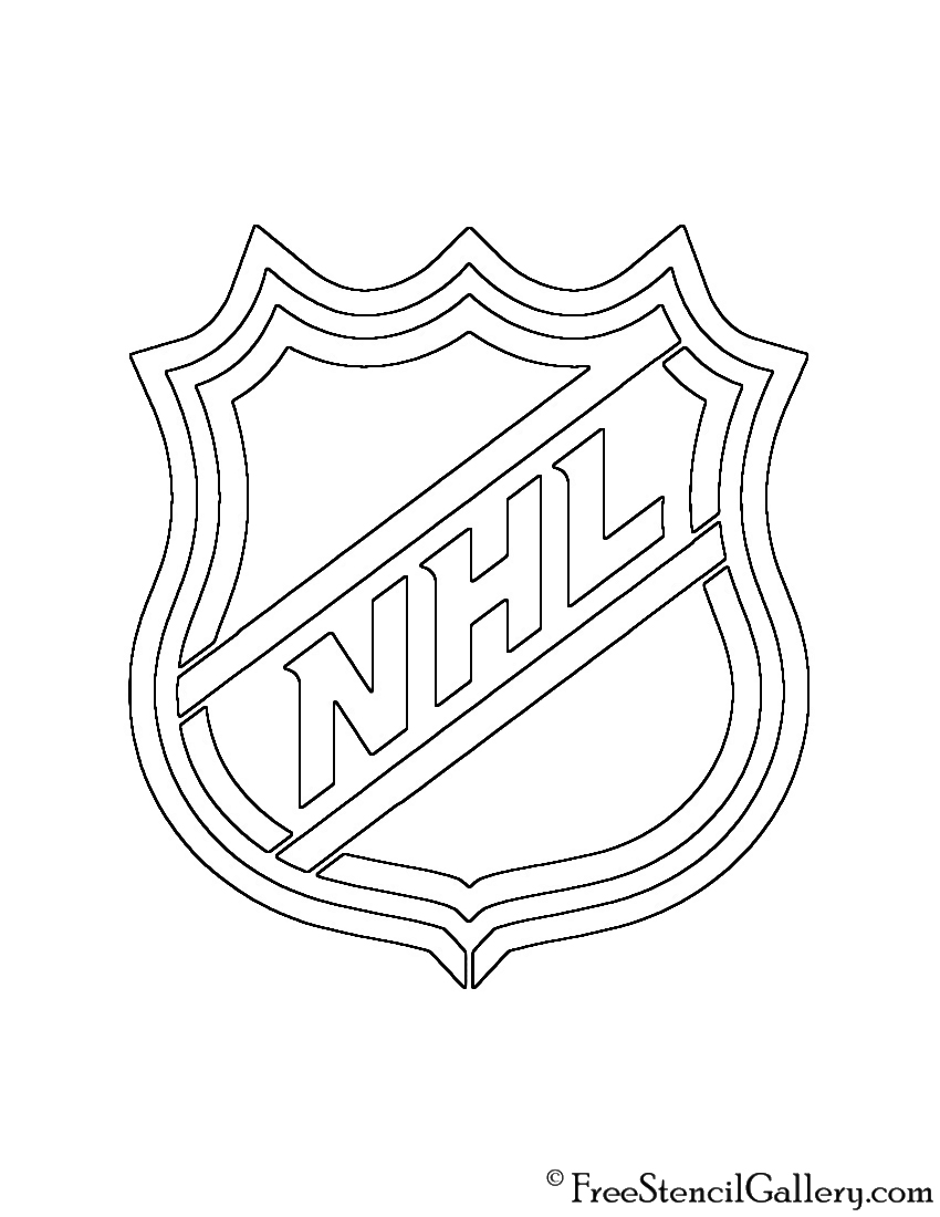NHL Logo Stencil
