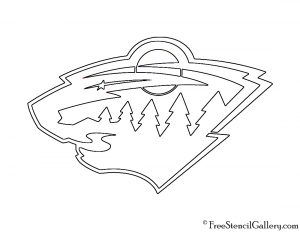 NHL - Minnesota Wild Logo Stencil | Free Stencil Gallery