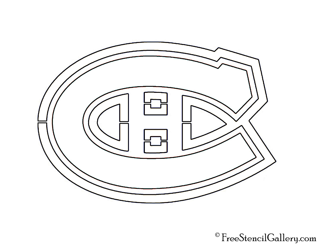 NHL - Montreal Canadiens Logo Stencil