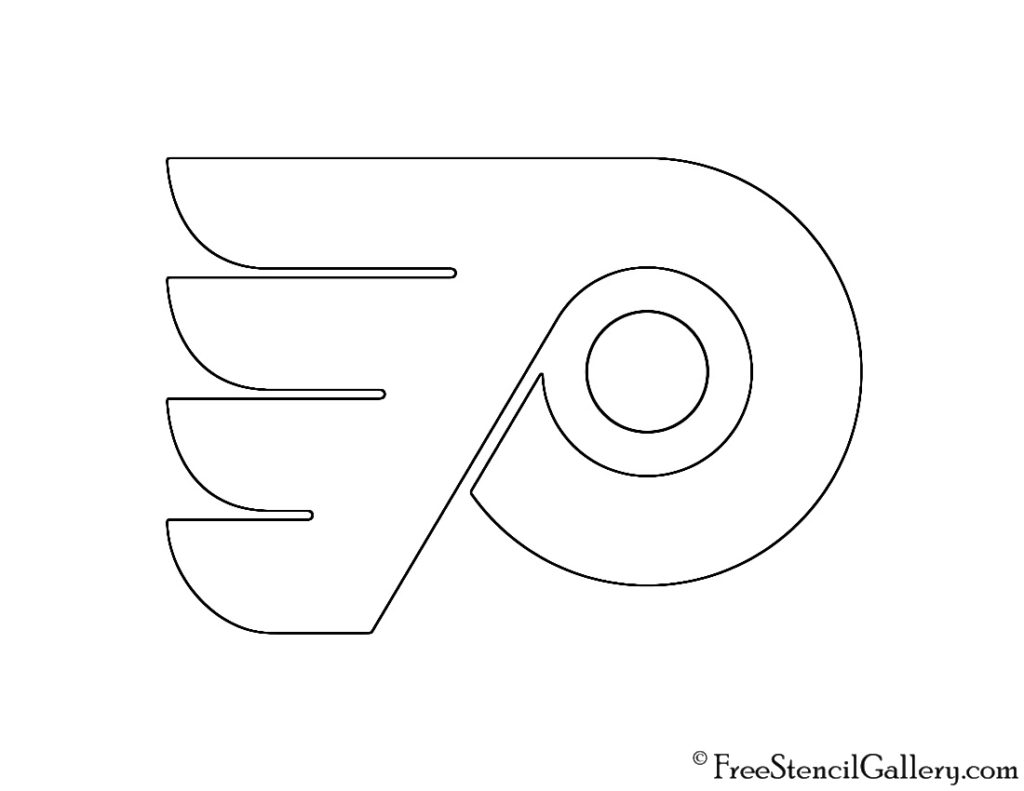 NHL Philadelphia Flyers Logo Stencil Free Stencil Gallery