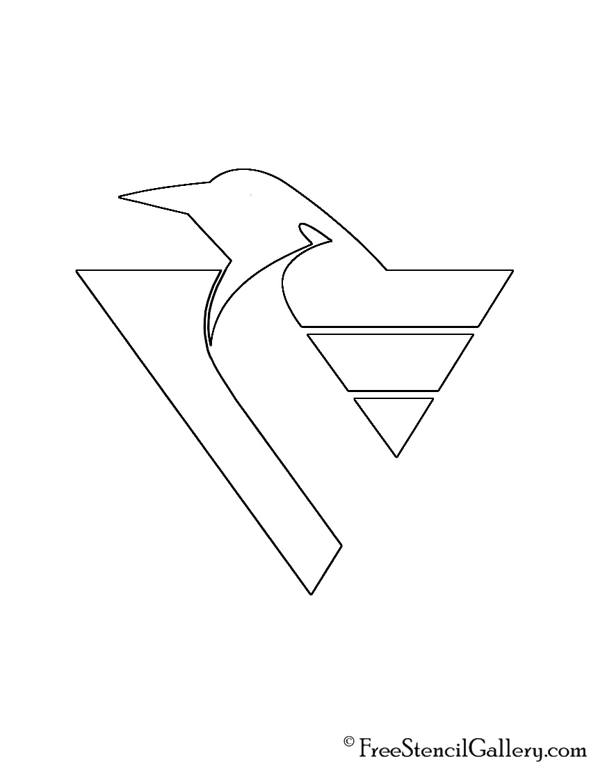 NHL - Pittsburgh Penguins Logo Stencil