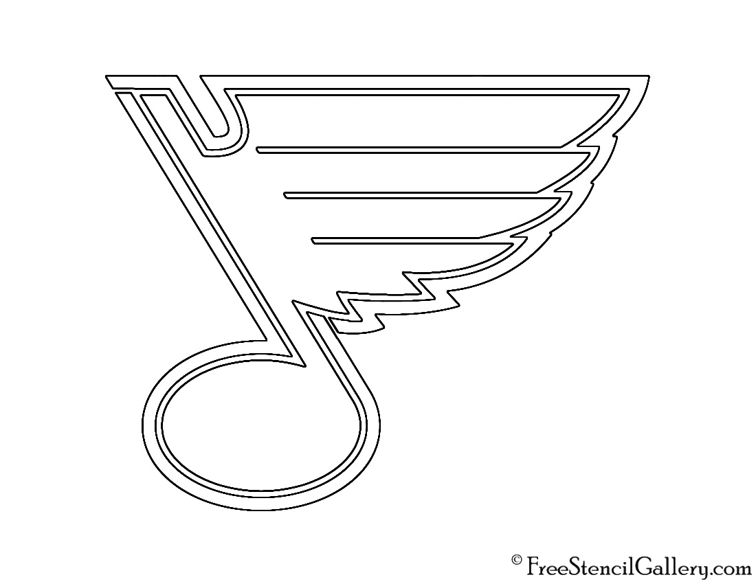 NHL - St Louis Blues Logo Stencil