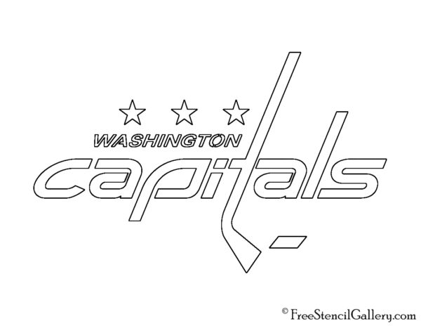 NHL - Washington Capitals Logo Stencil | Free Stencil Gallery