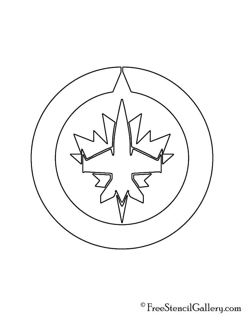 NHL - Winnipeg Jets Logo Stencil