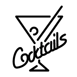 Neon Sign – Cocktails Stencil