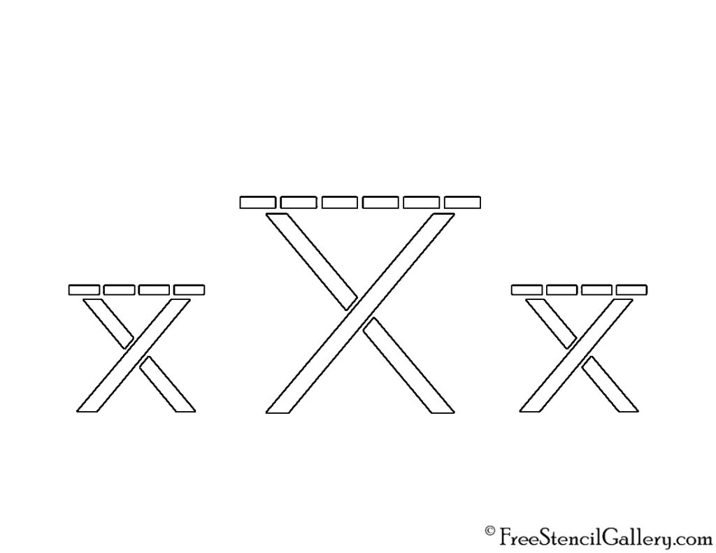 Picnic Table Stencil Free Stencil Gallery