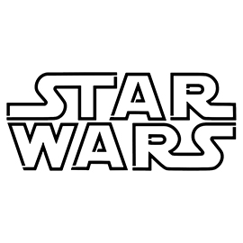 Star Wars Logo Stencil