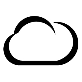 Weather Icon – Cloud Stencil