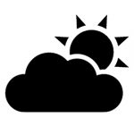 Weather Icon - Sun 02 Stencil | Free Stencil Gallery