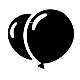 Balloon Fight Symbol Stencil