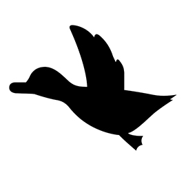 Duck Hunt Symbol Stencil
