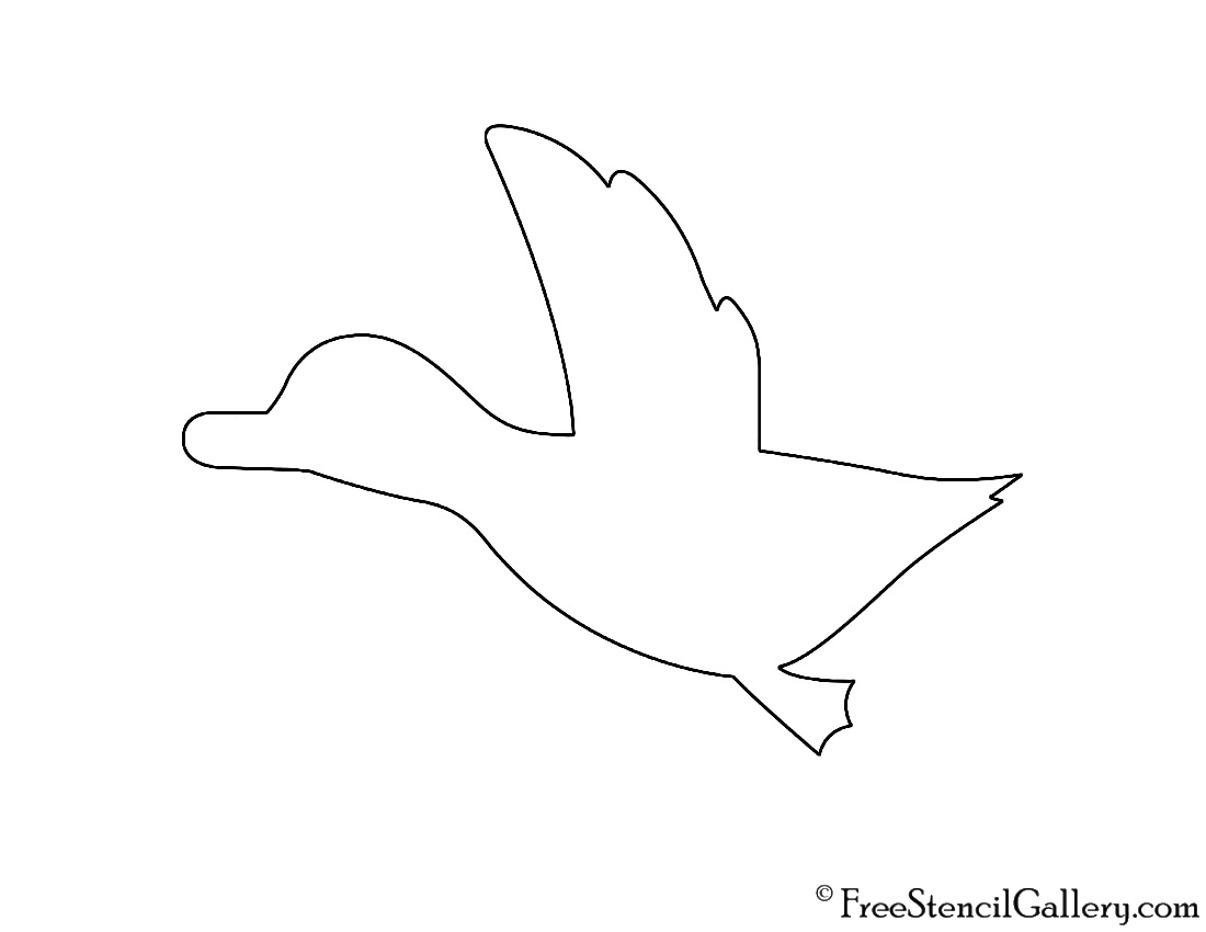 Duck Hunt Symbol Stencil