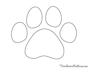 Nintendogs Paw Print Symbol Stencil | Free Stencil Gallery