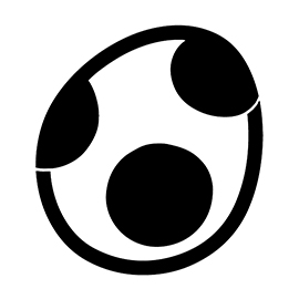 Yoshi Egg Symbol Stencil