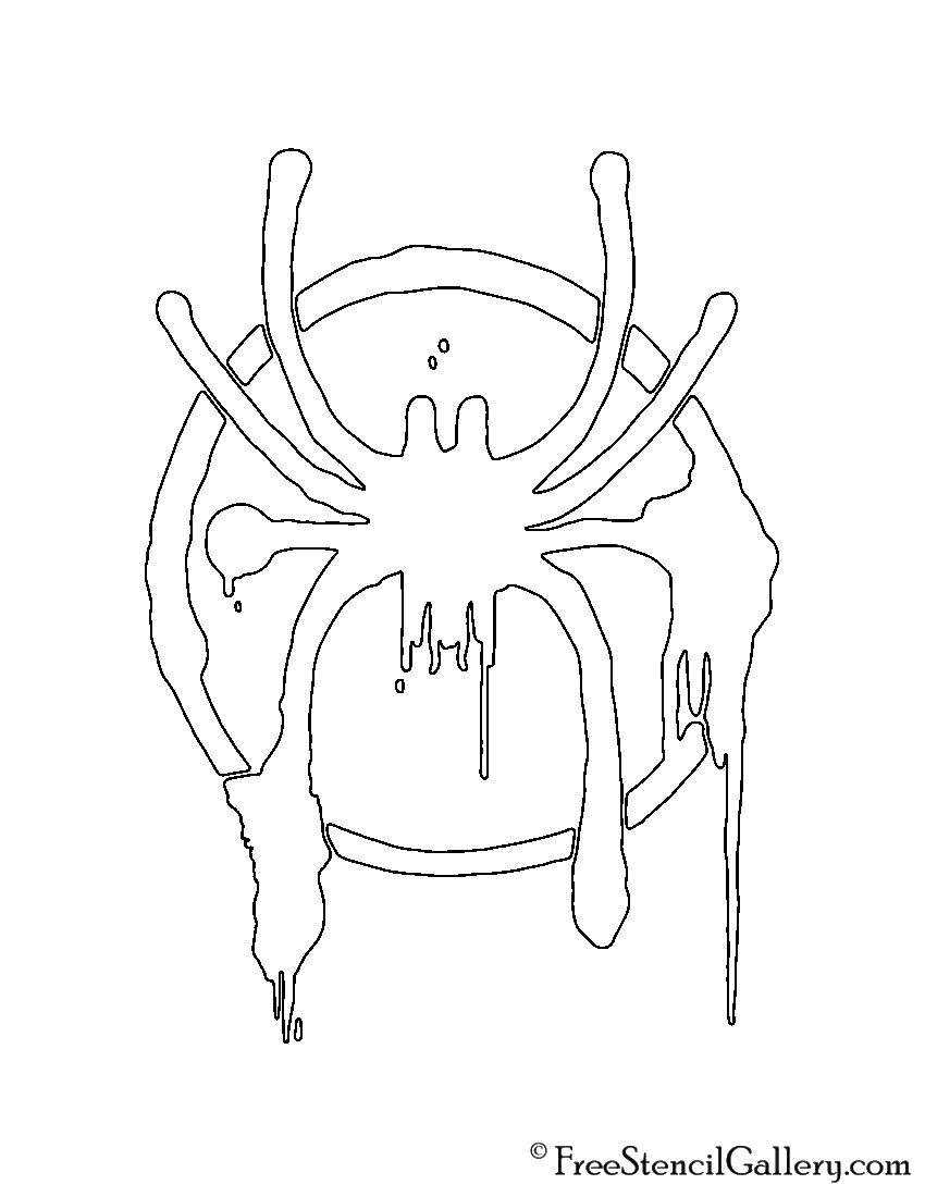 Spiderman - Miles Morales Symbol Stencil